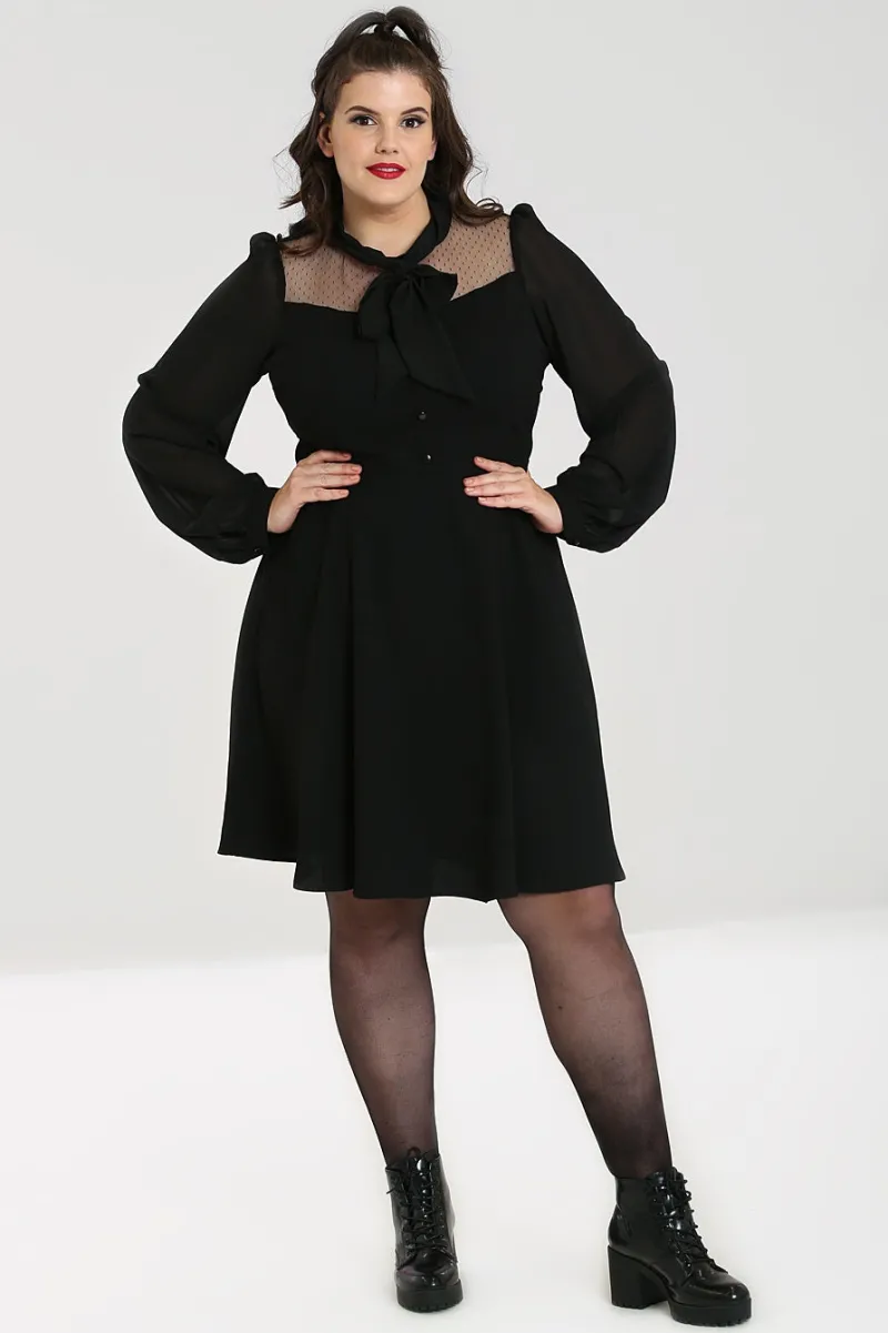Hell Bunny Dresses|Dresses>Darcia Mid Dress Black
