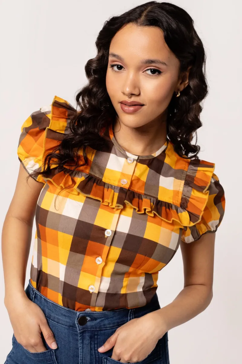 Hell Bunny Tops|Blouses>Darlene Blouse Multi