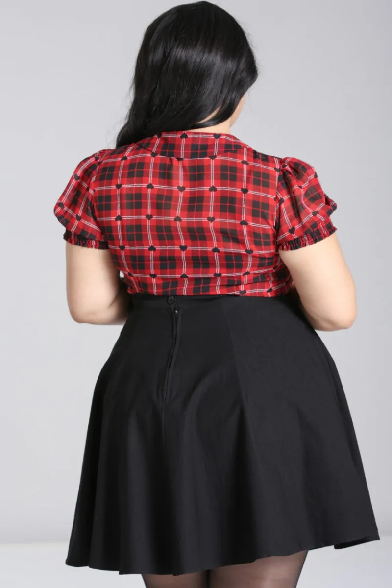 Hell Bunny Tops|Blouses>Date Night Blouse Red