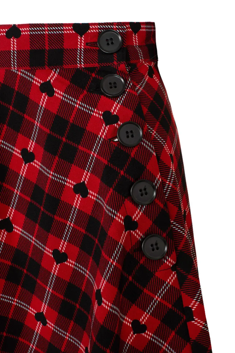 Hell Bunny Skirts|Skirts>Date Night Skirt Red