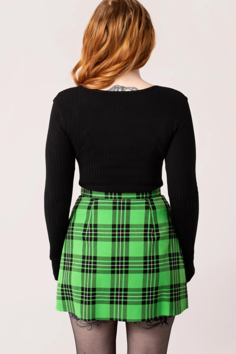 Hell Bunny Tops|Knitwear>Death Or Glory Top Black