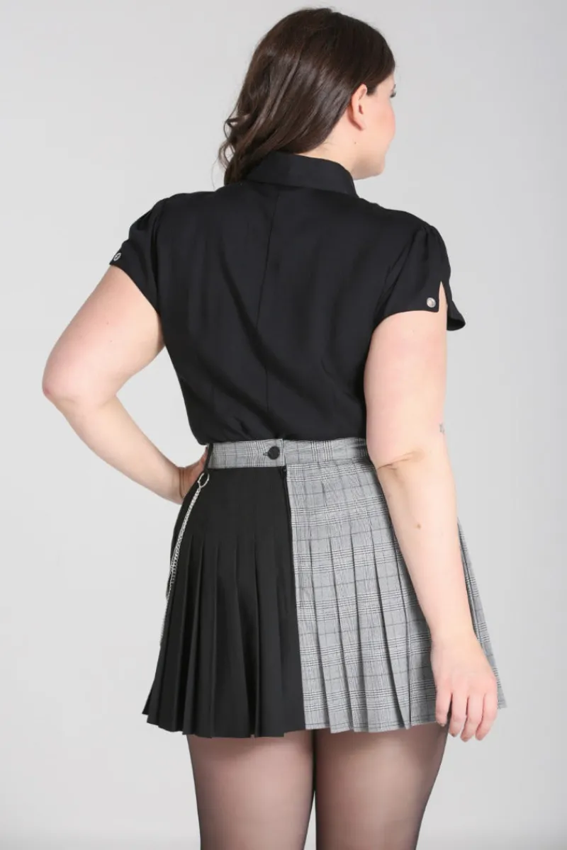 Hell Bunny Blouses|Tops>Destroya Shirt Black