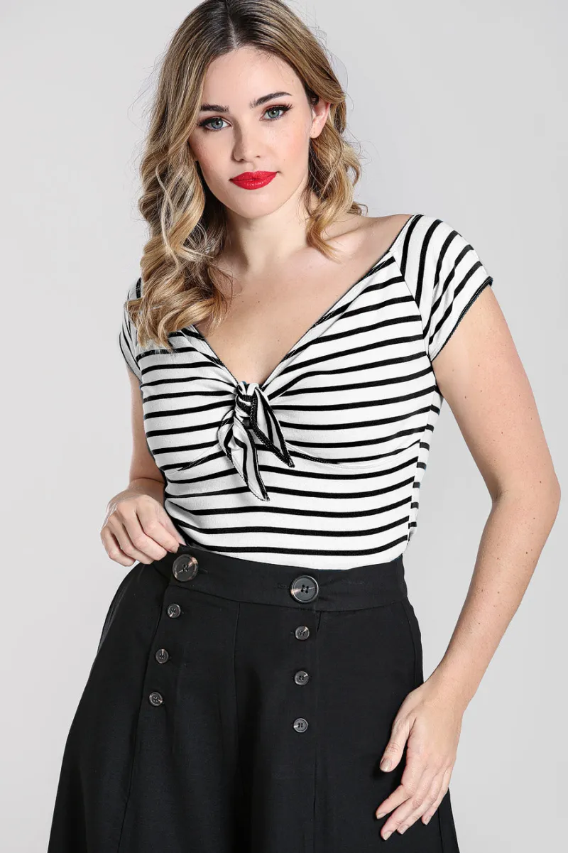 Hell Bunny Tops|Knitwear>Dolly Top - New Black