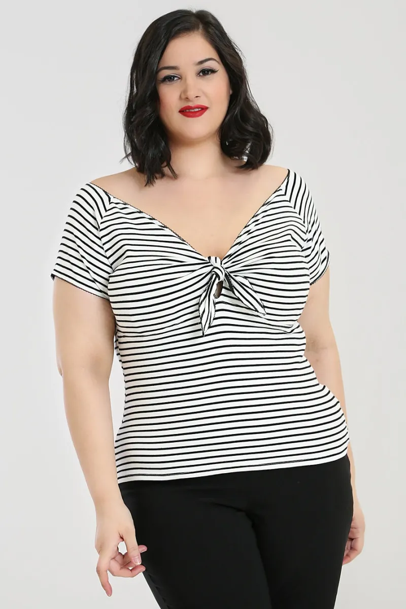 Hell Bunny Tops|Knitwear>Dolly Top - New Black