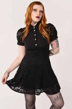 Hell Bunny Dresses|Vintage Dresses>Dominica Mini Dress Black