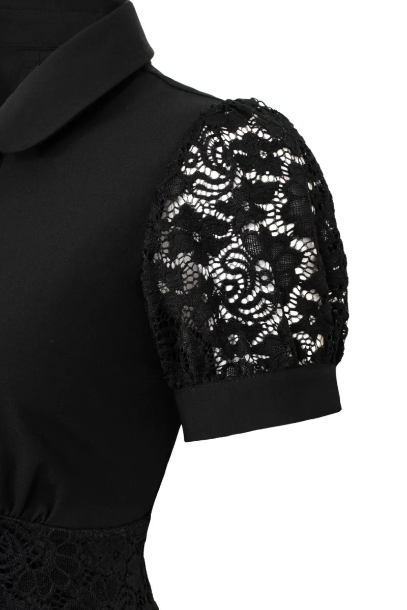 Hell Bunny Dresses|Vintage Dresses>Dominica Mini Dress Black