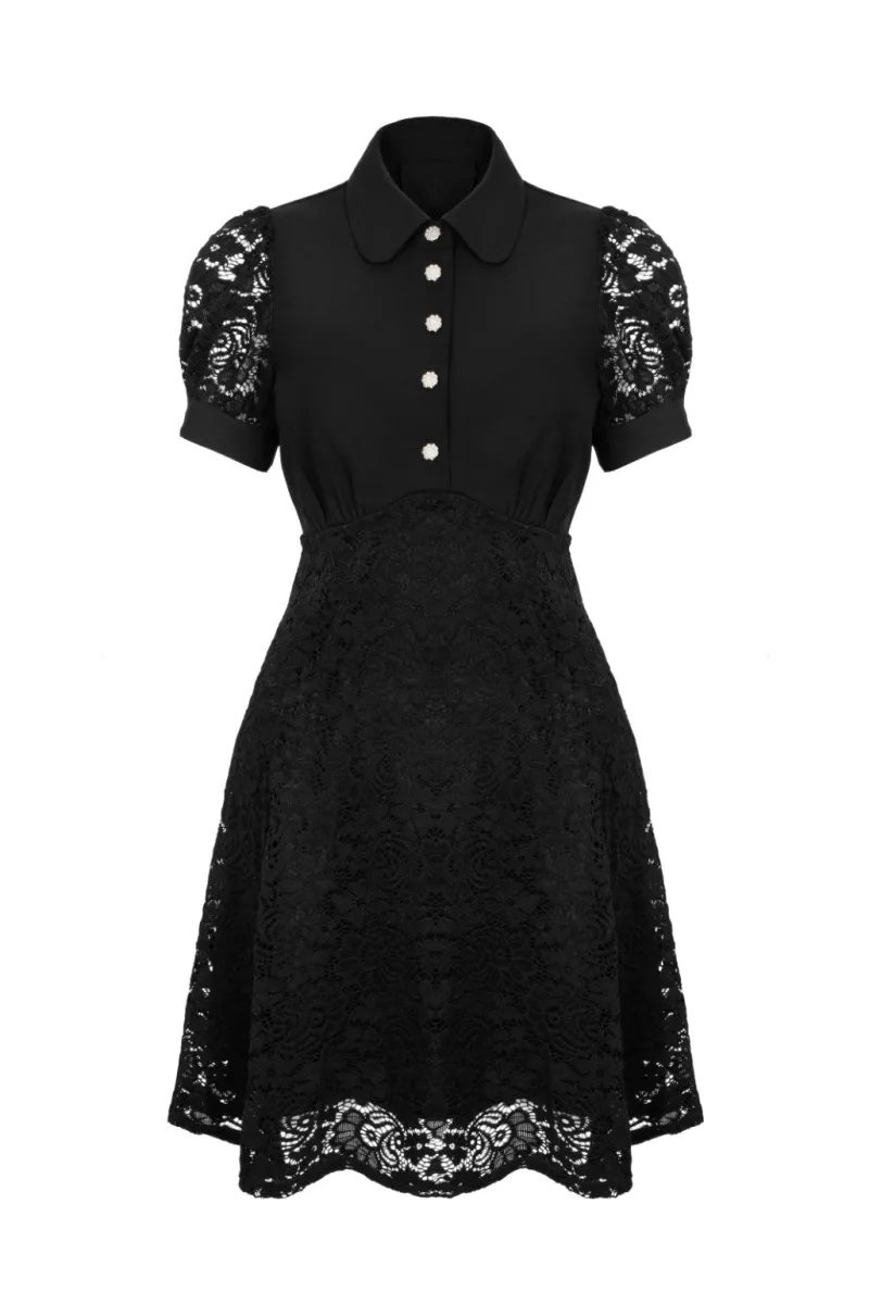 Hell Bunny Dresses|Vintage Dresses>Dominica Mini Dress Black