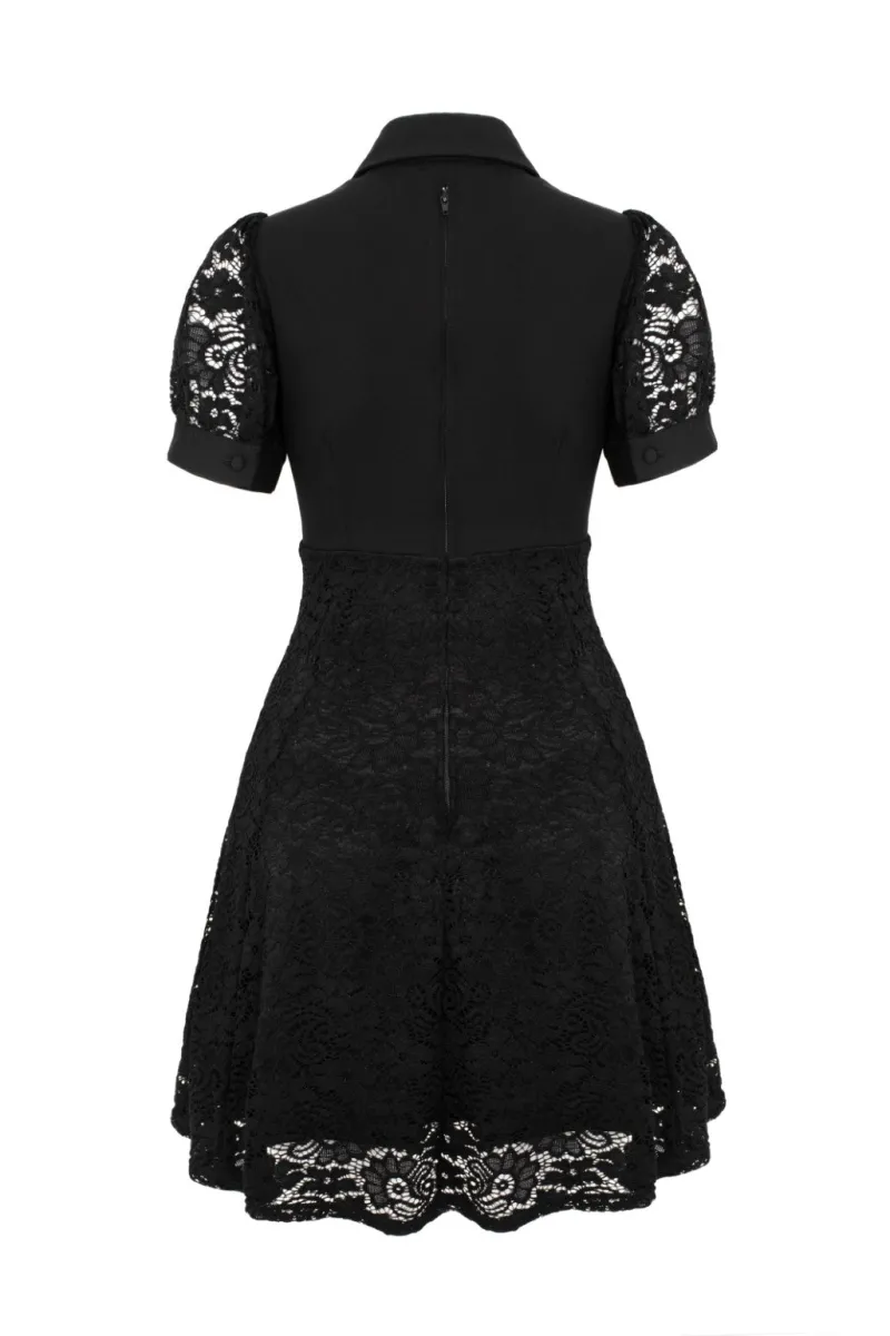 Hell Bunny Dresses|Vintage Dresses>Dominica Mini Dress Black