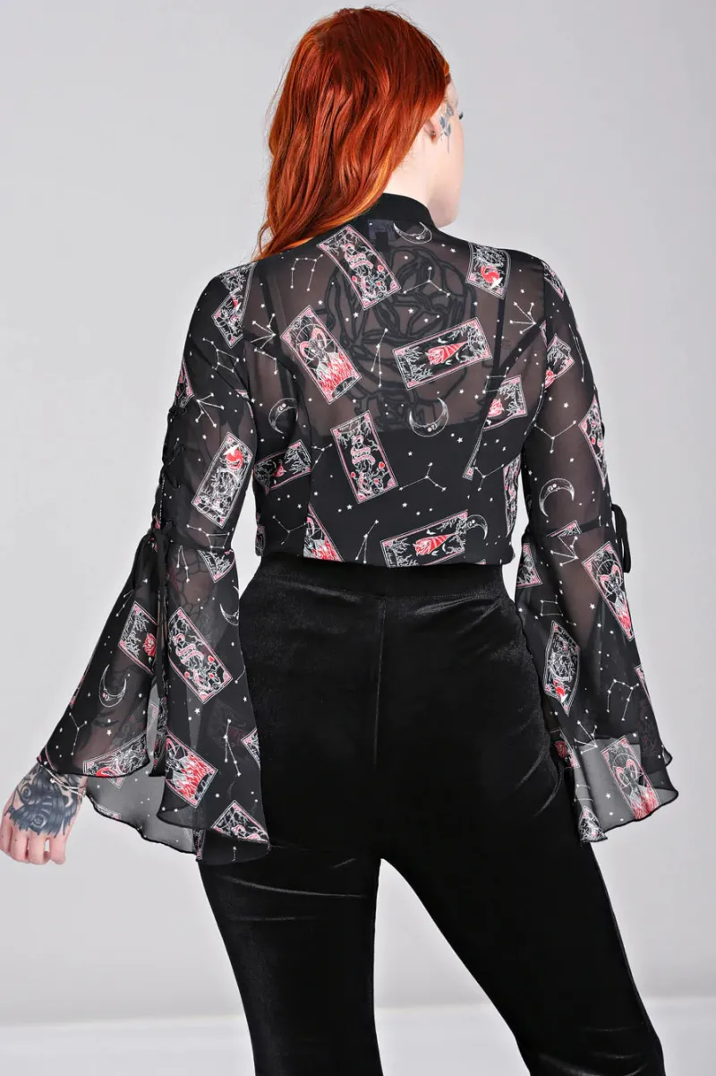 Hell Bunny Tops|Blouses>Duality blouse Black