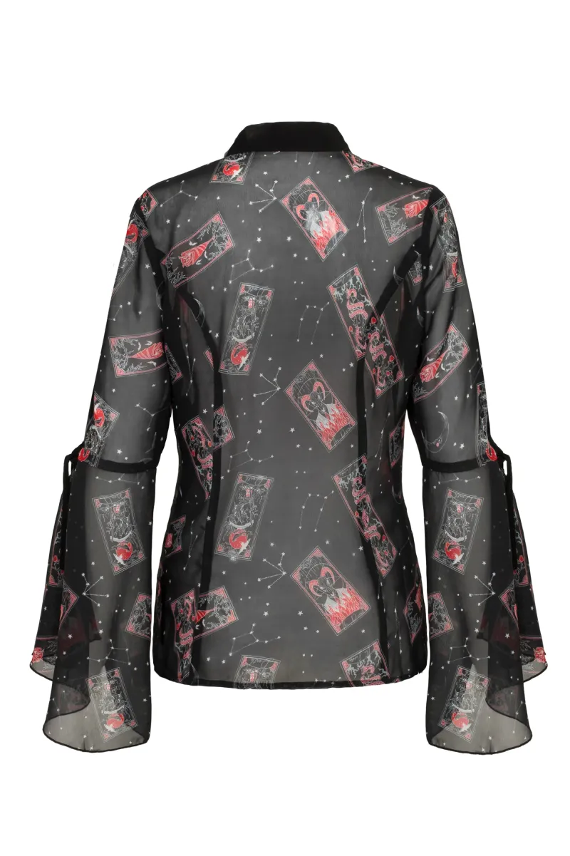 Hell Bunny Tops|Blouses>Duality blouse Black