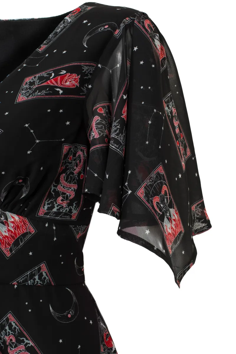 Hell Bunny Dresses|Knee Dresses>Duality Dress Black