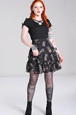 Hell Bunny Skirts|Skirts>Duality Skirt Black