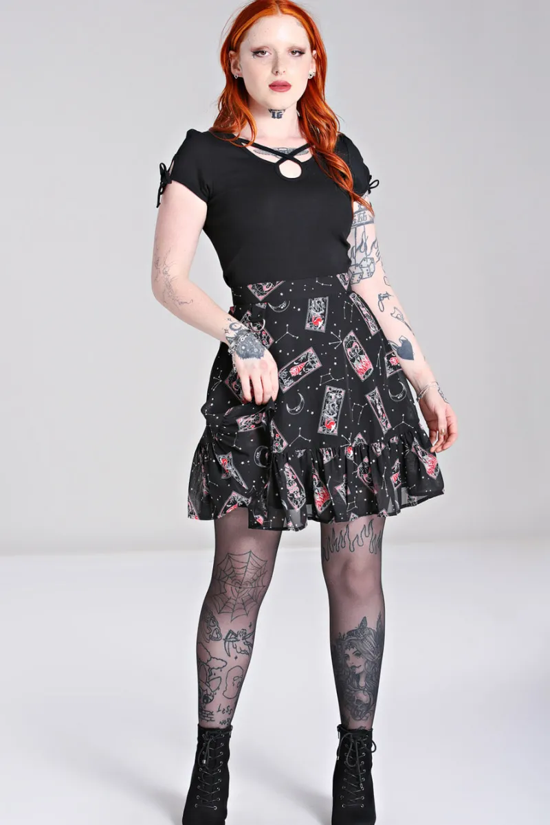 Hell Bunny Skirts|Skirts>Duality Skirt Black