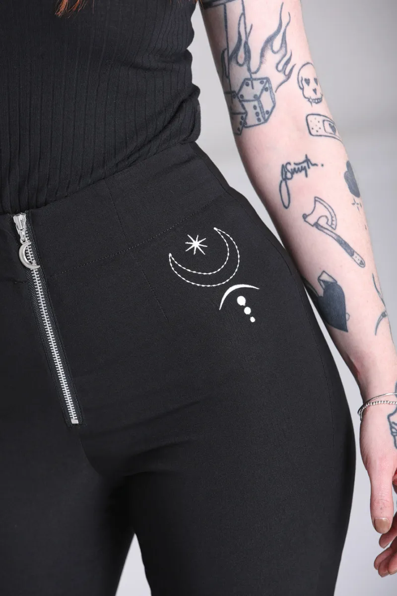 Hell Bunny Trousers & Shorts|Trousers & Shorts>Eclipse Trousers Black