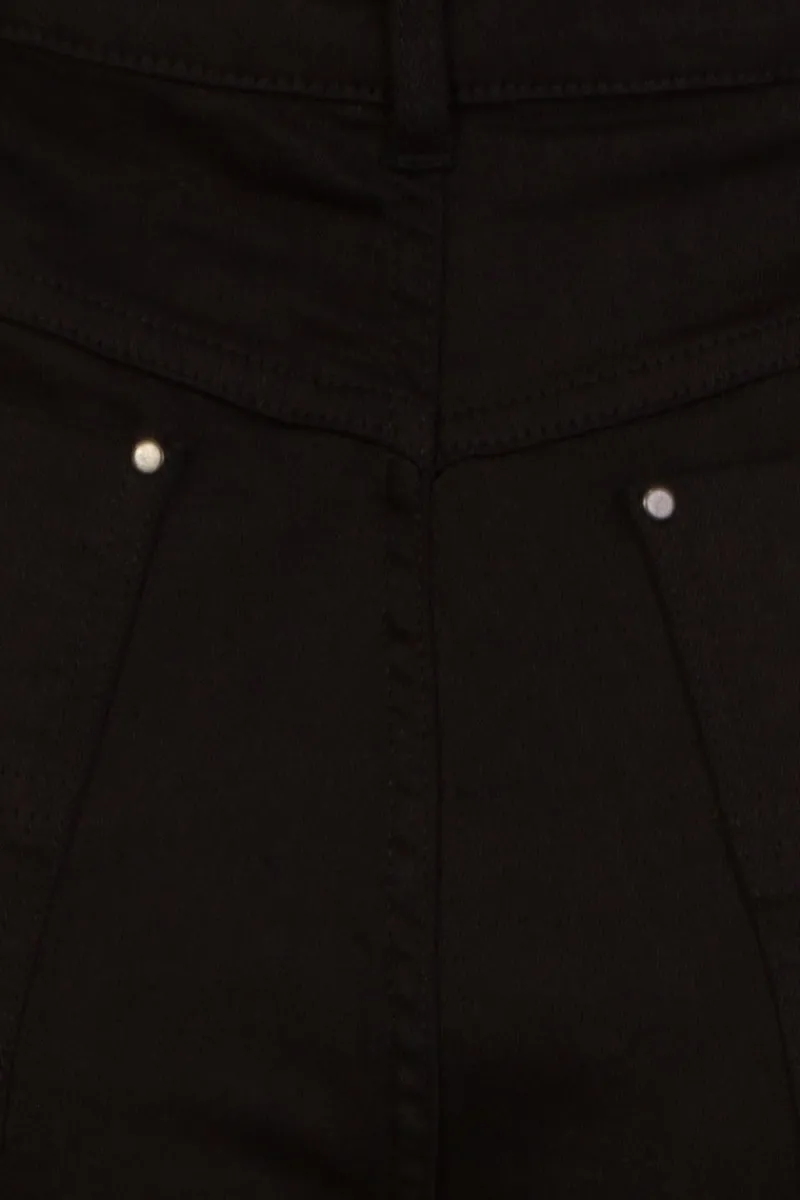 Hell Bunny Trousers & Shorts|Trousers & Shorts>Elly May Denim Dungaree Black