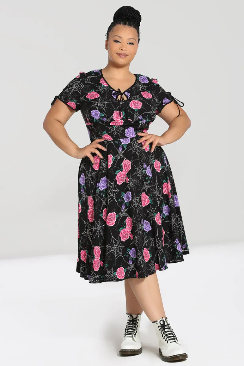 Hell Bunny Dresses|Dresses>Eloise Mid Dress Black