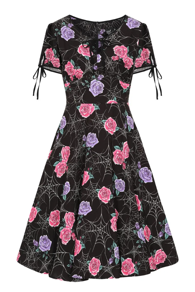 Hell Bunny Dresses|Dresses>Eloise Mid Dress Black