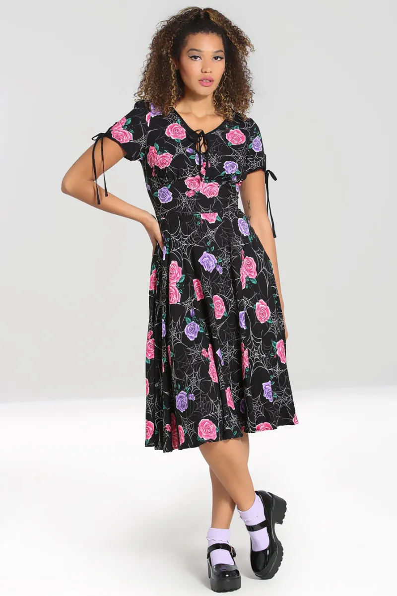 Hell Bunny Dresses|Dresses>Eloise Mid Dress Black