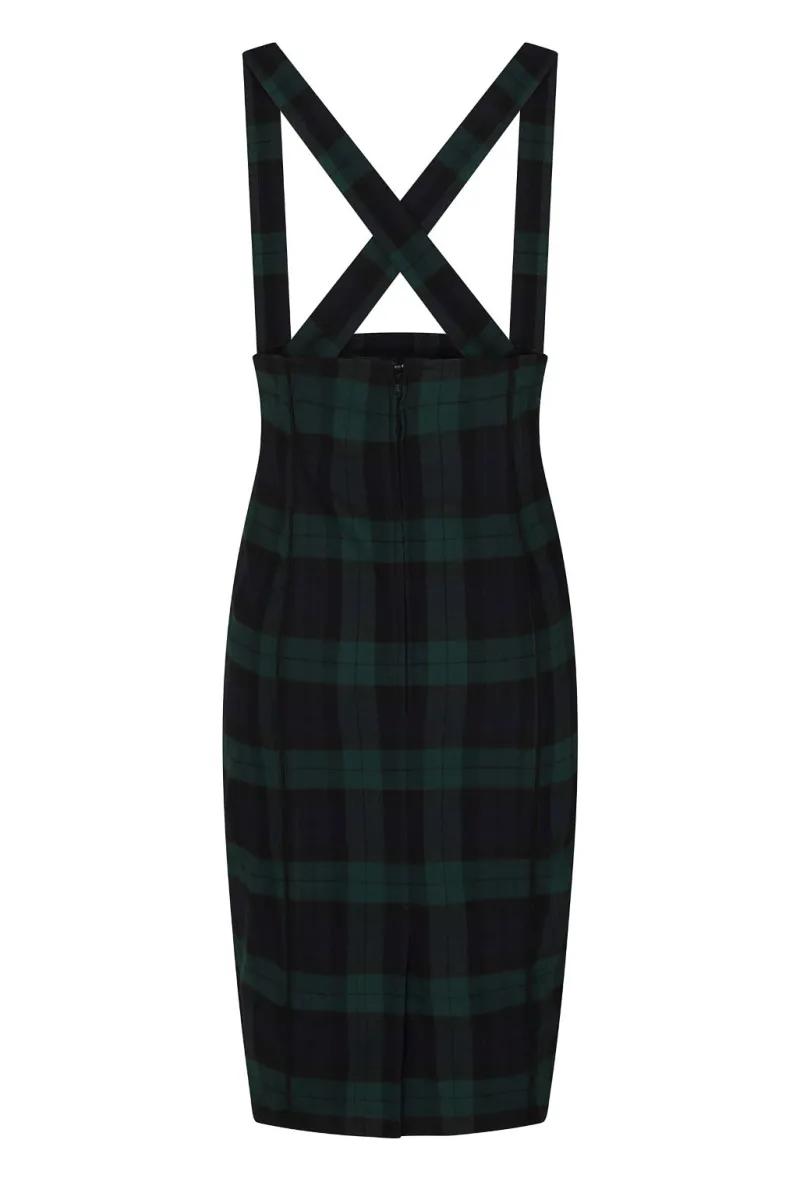 Hell Bunny Skirts|Skirts>Evelyn Pinafore Skirt Green