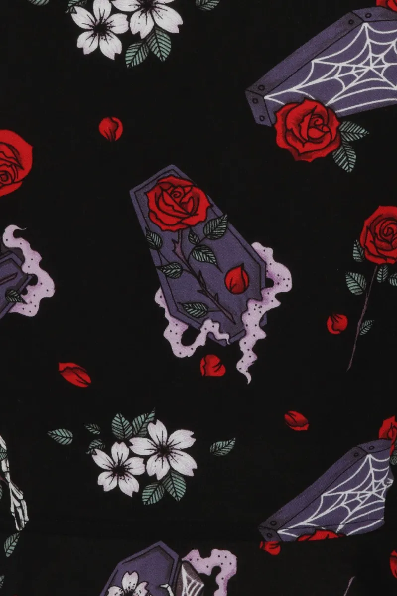 Hell Bunny Blouses|Tops>Even In Death Blouse Black