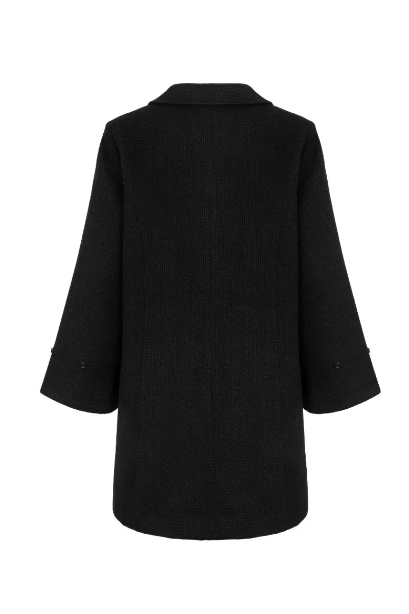 Hell Bunny Coats & Jackets>Faustine Coat Black