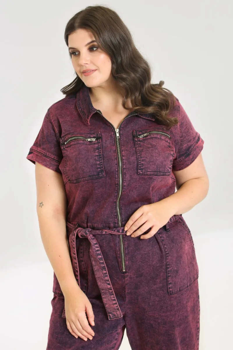 Hell Bunny Jumpsuits & Playsuits|Jumpsuits & Playsuits>Finn Boilersuit