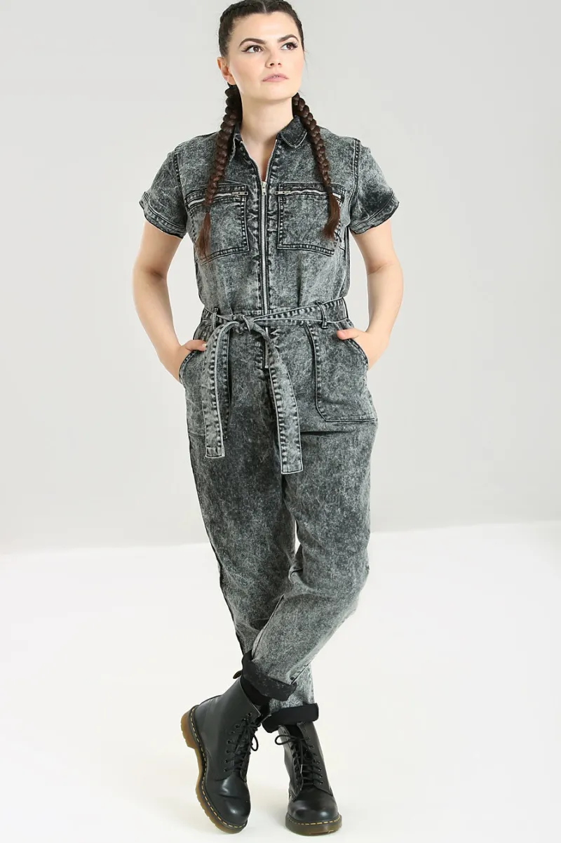 Hell Bunny Jumpsuits & Playsuits|Jumpsuits & Playsuits>Finn Boilersuit