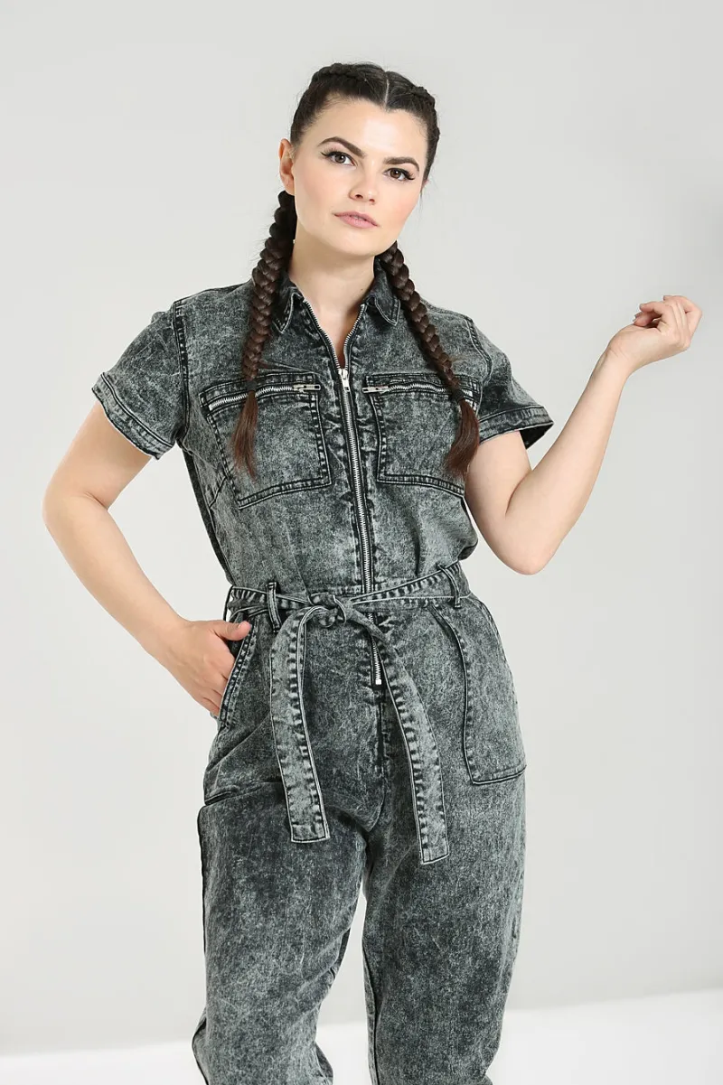 Hell Bunny Jumpsuits & Playsuits|Jumpsuits & Playsuits>Finn Boilersuit