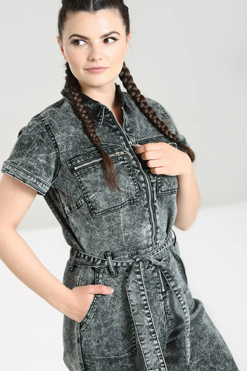 Hell Bunny Jumpsuits & Playsuits|Jumpsuits & Playsuits>Finn Boilersuit