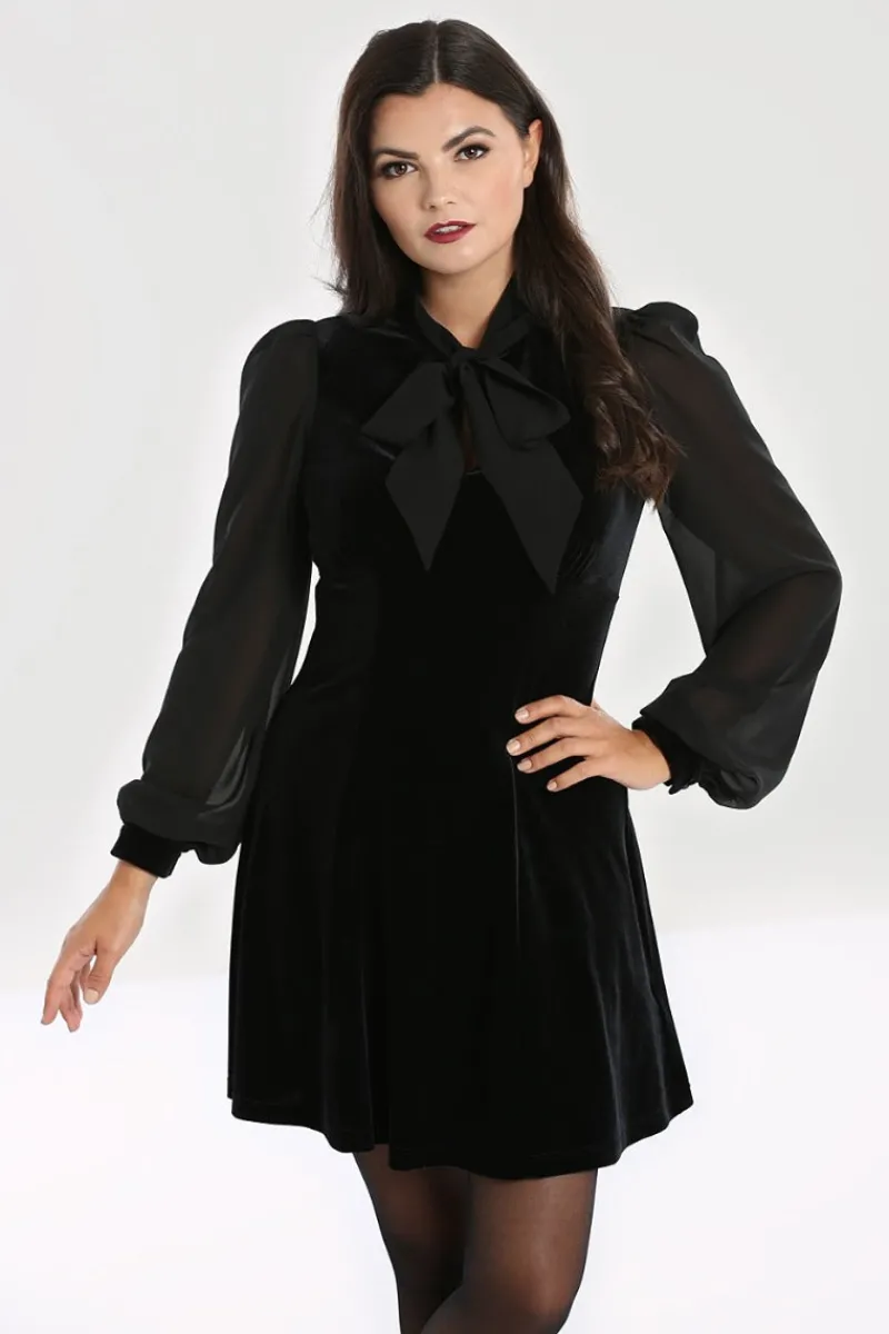Hell Bunny Dresses|Mini Dresses>Gabriella Mini Dress Black