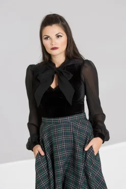 Hell Bunny Tops|Tops>Gabriella Top Black