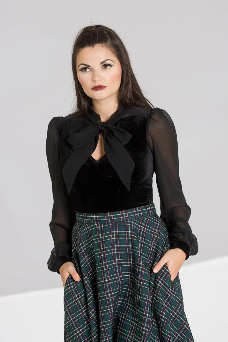 Hell Bunny Tops|Tops>Gabriella Top Black