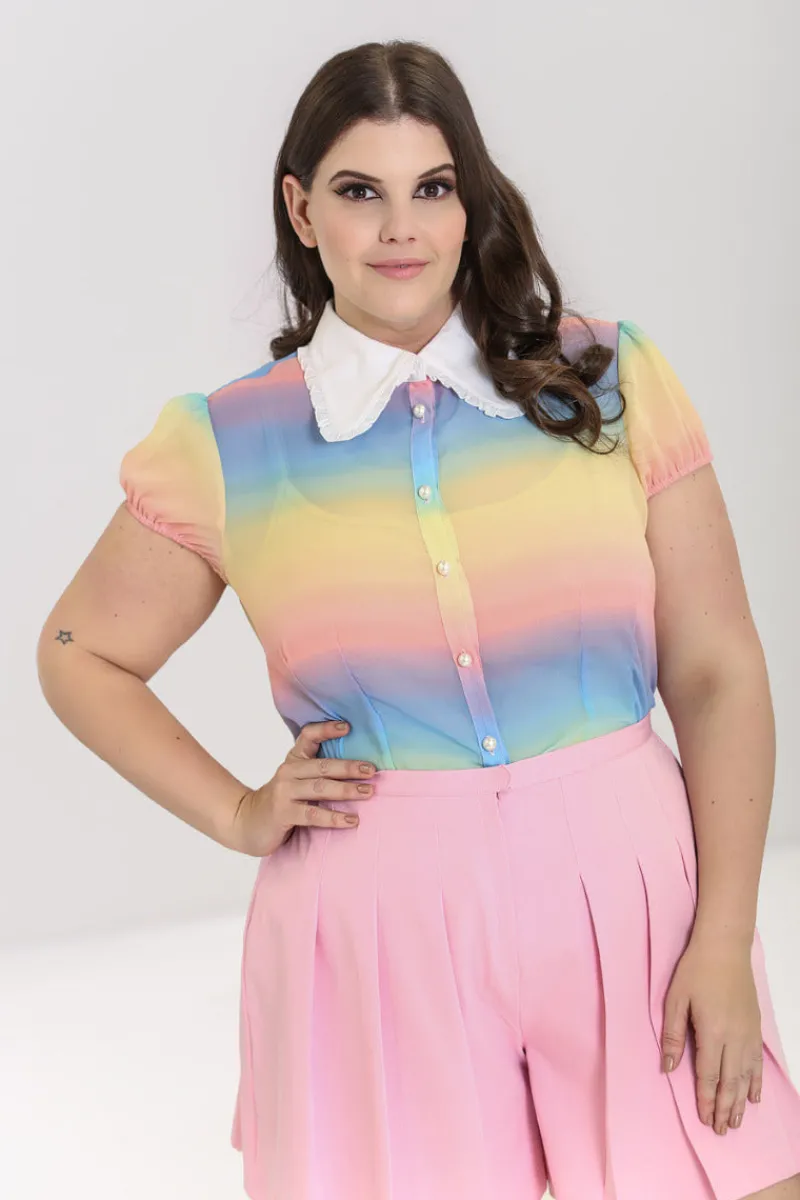 Hell Bunny Tops|Blouses>Halo Blouse MultiColour