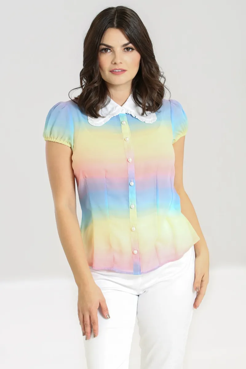 Hell Bunny Tops|Blouses>Halo Blouse MultiColour