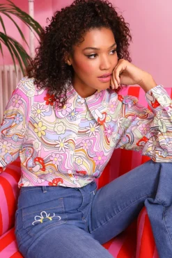 Hell Bunny Tops|Blouses>Happy Daze Blouse Multi