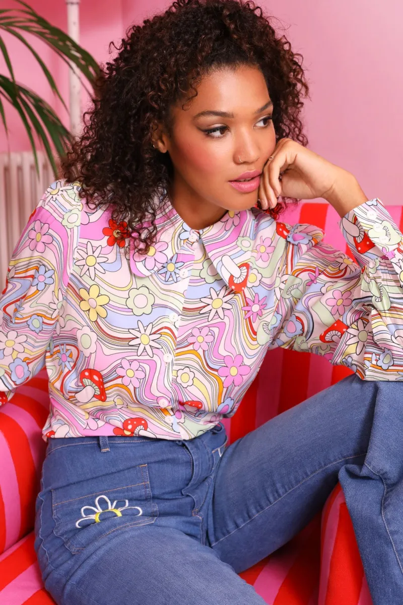Hell Bunny Tops|Blouses>Happy Daze Blouse Multi