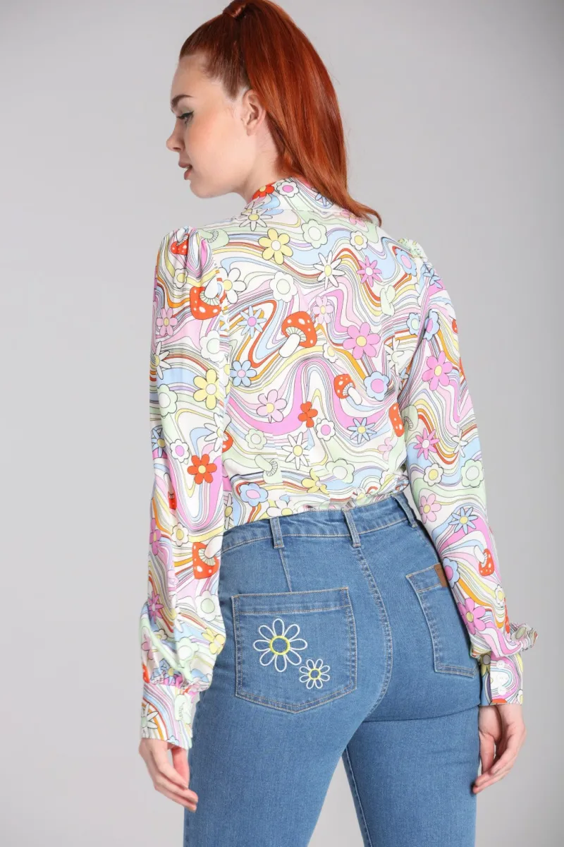 Hell Bunny Tops|Blouses>Happy Daze Blouse Multi
