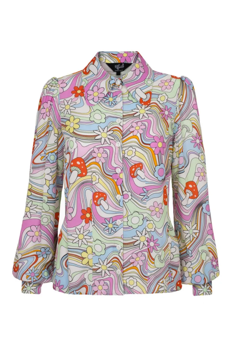 Hell Bunny Tops|Blouses>Happy Daze Blouse Multi