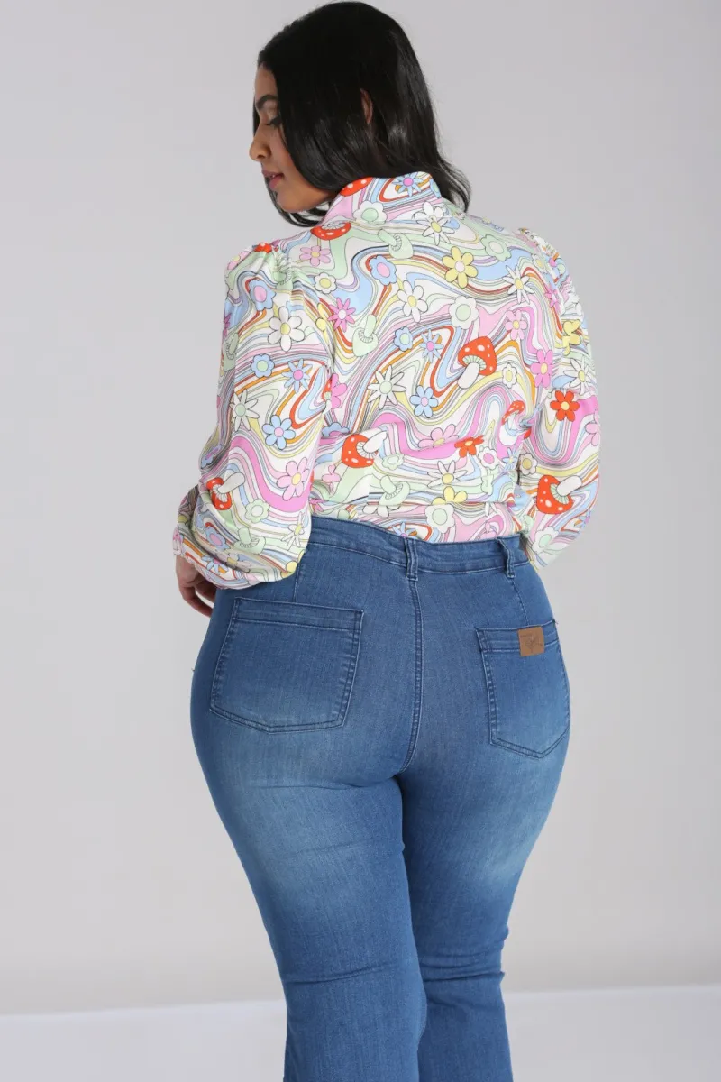 Hell Bunny Tops|Blouses>Happy Daze Blouse Multi