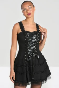 Hell Bunny Mini Dresses|Dresses>Harley Plain Dress Black