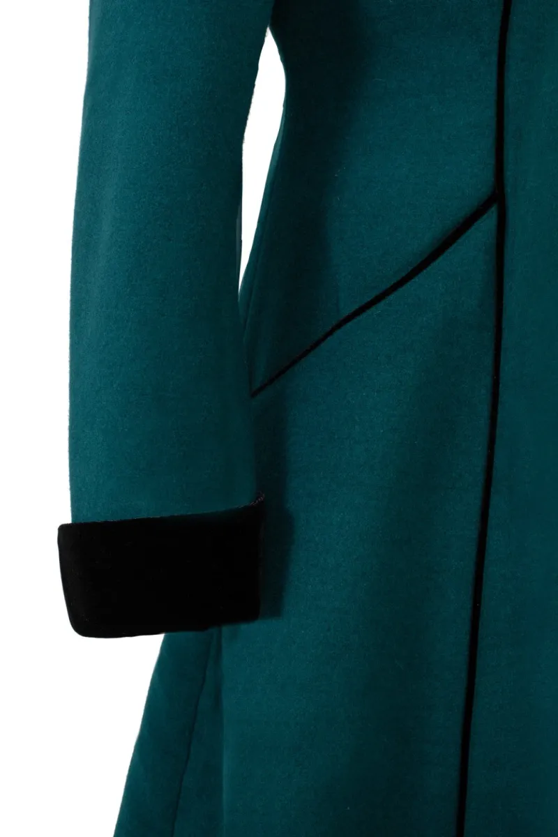 Hell Bunny Coats & Jackets|Coats & Jackets>Harper Coat Green