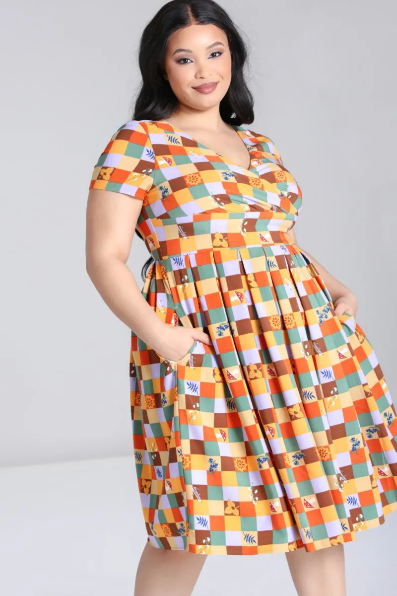 Hell Bunny Dresses|Dresses>Hawthorn Dress MultiColour