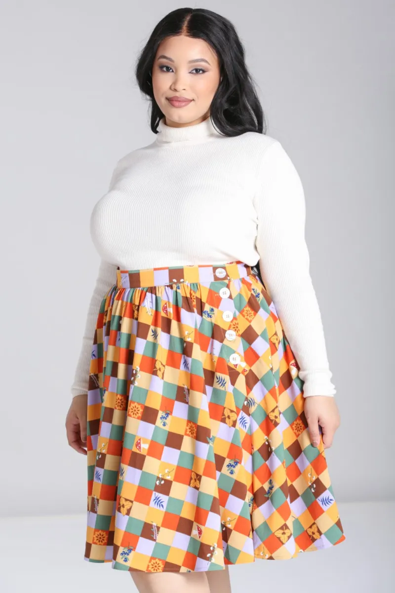 Hell Bunny Skirts|Skirts>Hawthorn Skirt MultiColour