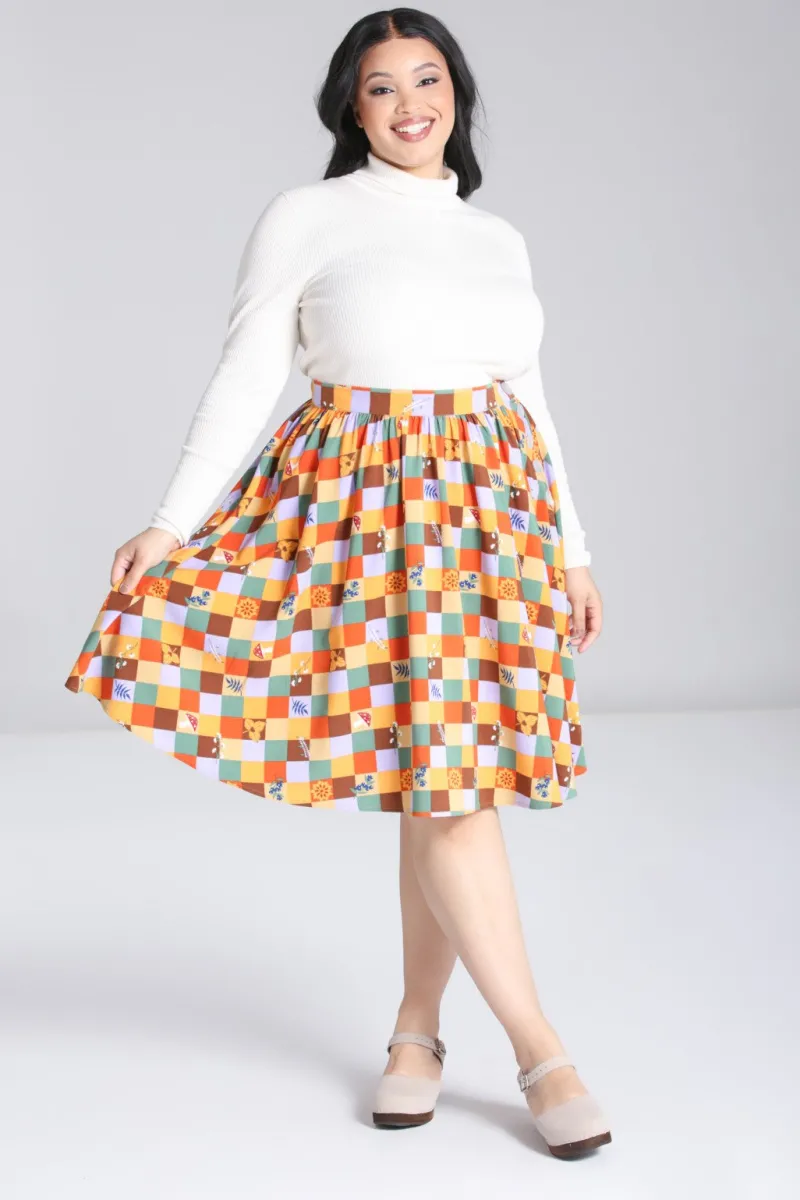 Hell Bunny Skirts|Skirts>Hawthorn Skirt MultiColour