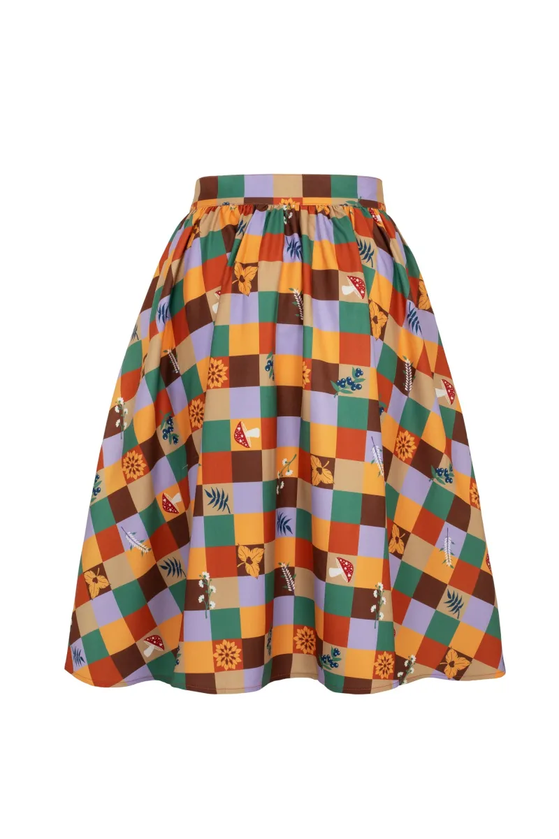 Hell Bunny Skirts|Skirts>Hawthorn Skirt MultiColour