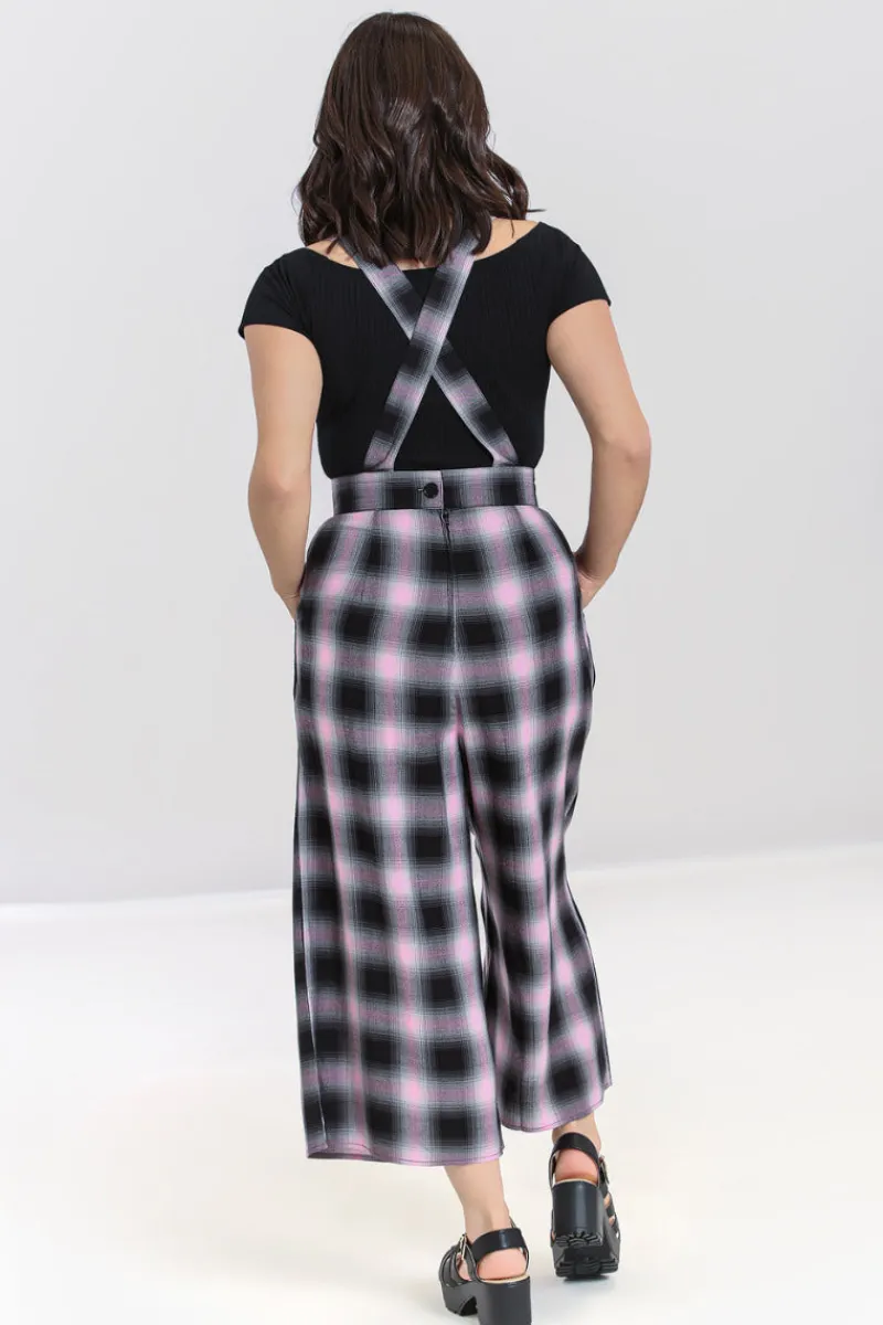 Hell Bunny Trousers & Shorts|Trousers & Shorts>Hayley Dungarees Pink