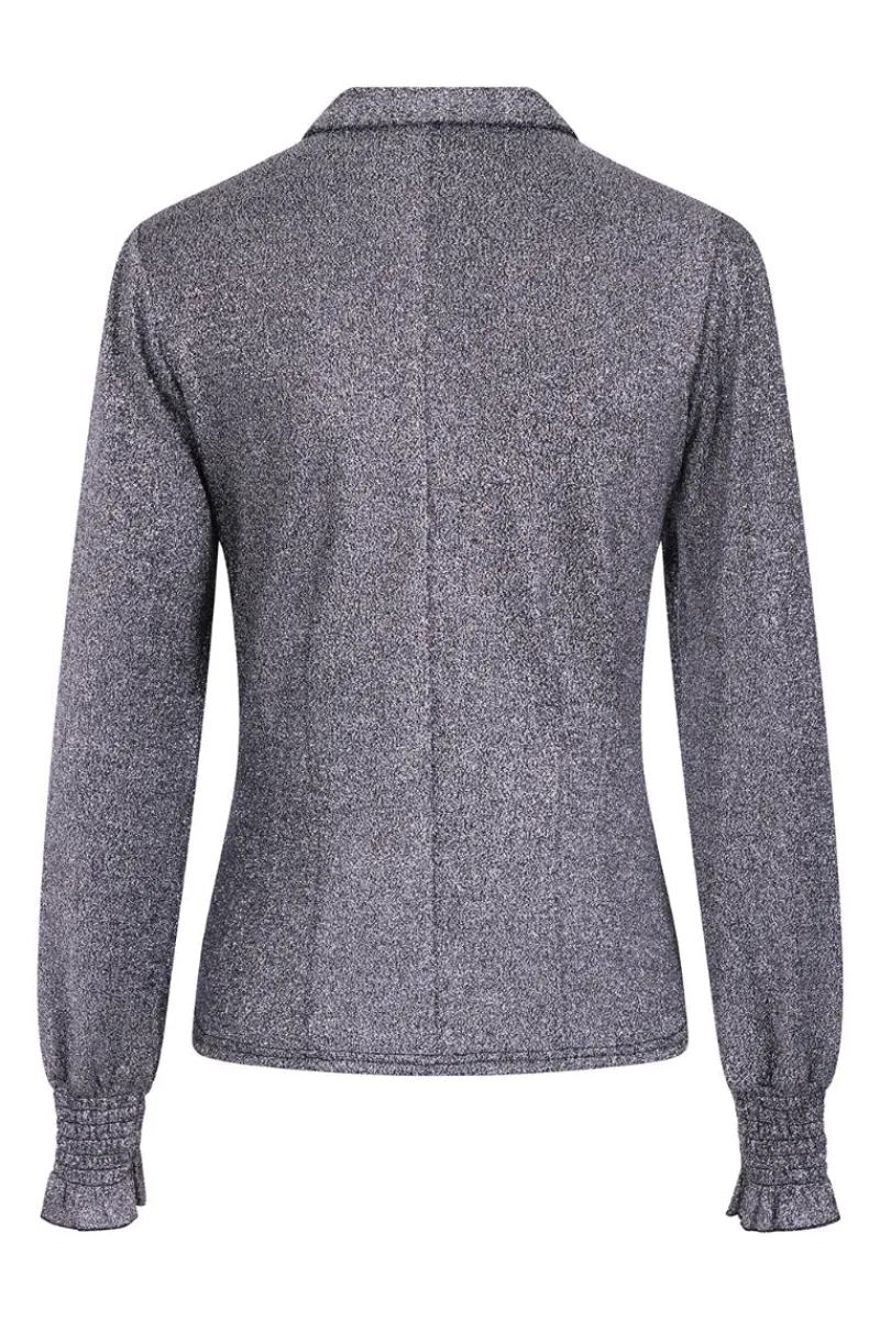 Hell Bunny Tops|Knitwear>Haze Blouse Silver