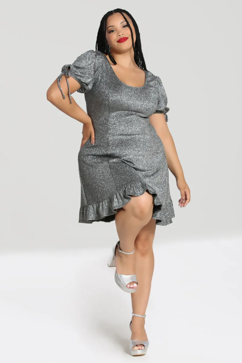 Hell Bunny Dresses|Dresses>Haze Mini Dress Silver