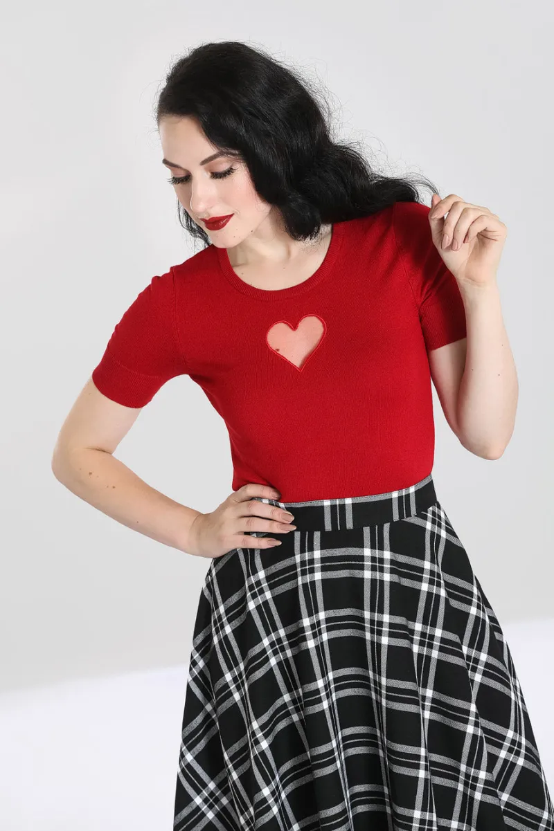 Hell Bunny Tops|Knitwear>Heart Top