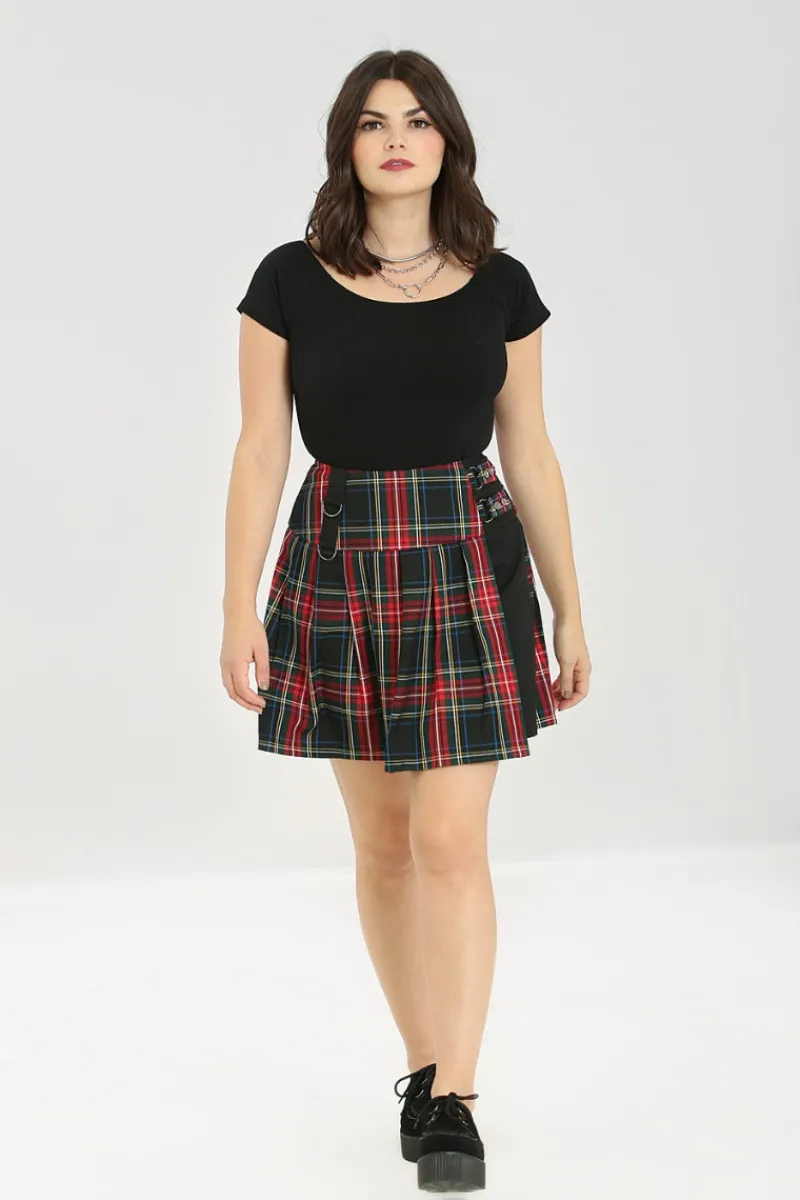 Hell Bunny Skirts|Skirts>Heather Mini Skirt Black